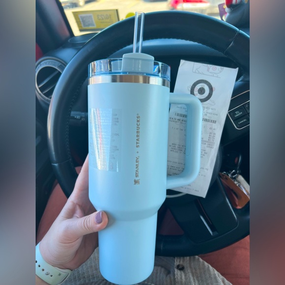 Stanley | Dining | Copy Starbucks Stanley Blue Spring 4 Oz Tumbler ...